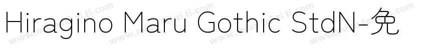 Hiragino Maru Gothic StdN字体转换